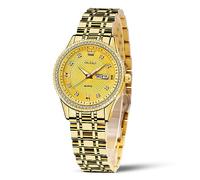 OLEVS Womens Watches Small Face Ladies Watches for Women with Day Date Diamond Silver Gold Two Tone Stainless Steel Waterproof Analog Reloj para Mujer Classic Fashion Dress Quartz Womens Wrist Watch