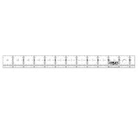 Olfa 1.25x12.5 inch Acrylic Quilting Ruler, Transparent, Molded, With 1/8" Increments