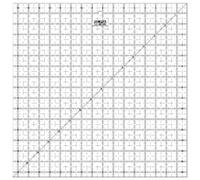 Olfa 16.5 x 16.5-Inch "The Workhorse" Frosted Advantage Non-Slip Ruler