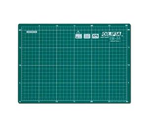 Olfa 30cm X 21cm Cutting Mat - Premium Double Sided Cutting Mat - Self Healing & Eco Friendly - Multipurpose Mat for Fabric, Sewing, Quilting, and Crafts, Green, CM-A4-RC