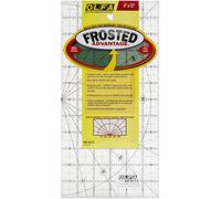 Olfa 6 x 12-Inch "The Traveler" Frosted Advantage Non-Slip Ruler