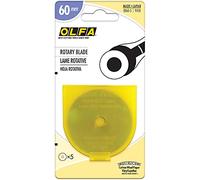 Olfa RB60-5 Rotary Blade Refills, 60 mm 5/Pkg, Gray, 1 Case