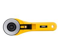 Olfa Rotary Cutter 60mm | 60mm tungsten steel rotary blade, straight handle, blade cover - Heavy-duty quilting - Quilters and Crafters