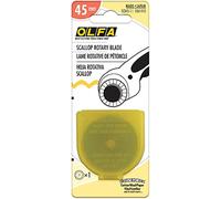 Olfa SCB45-1 Rotary Blade Refill, 45 mm Scallop 1/Pkg, Silver