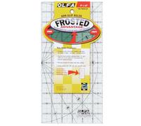 OLFA Frosted Advantage Non-Slip Ruler "The Traveler"-6"X12"