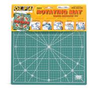 Olfa 30 x 30 CM 1-Piece Rotating Mat, Green