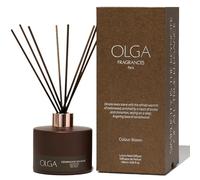OLGA Reed Diffuser - 180ml Cedarwood Signature Reed Diffusers for Home with Sticks Sets - Room Fragrance Aromatherapy Diffuser Gift Set - Room Diffusers & Bathroom Essential Oil Set