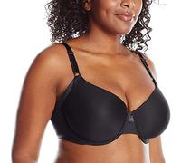 Olga Women's No Side Effects Underwire Contour Bra, Opaque, Rich Black, 44D