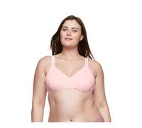 Olga Women's Sheer Leaves Minimizer Bra, Rosewater, 40C