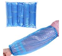 Olgaa 100 Count Disposable Oversleeves, Blue, Plastic, Adult, Unisex, Female, Working Adults, Healthcare Professionals