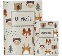 OLGS Book Cover and Vaccination Certificate Cover Set Awesome World Foxy Forest, Examination Book + Vaccination Certificate Covers without Personalisation