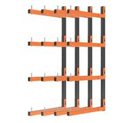 Olgsibb Lumber Storage Rack, Lumber Rack Wall Mount, (2G-4-Level 4 PACK)