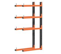 Olgsibb Lumber Storage Rack,Upgrade Folding Lumber Rack Wall Mount,Heavy Duty Metal 4 Level 32 Inch Wood Storage Rack for Garage Storage Organization