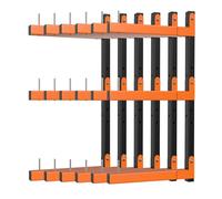 Olgsibb Lumber Storage Rack,Upgrade Folding Lumber Rack Wall Mount, Heavy Duty Metal 9 Level Wood Storage Rack for Garage