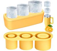 OLHAUYUAN Ice Cube Tray for Stanley Cup,Ice Molds for Stanley Cup Accessories,Silicone Ice Cube Molds with Lid and bin for Stanley 20oz 30oz 40oz Tumbler Cup