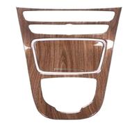 OLHJLMT 2Pcs/set Car Interior Console Gear Shift Panel Cover Trim Styling Sticker Compatible For E Class W213 2016 2017 ABS(Welnut Brown Wood)