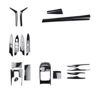 OLHJLMT Car Interior Wrap Compatibie for Cadillac XTS 2013-2018 Carbon Fiber Interior Trim Center Console Gear Panel Gears Steering Wheel ABS(Color)