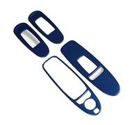OLHJLMT Car Interior Wrap Compatibie for Infiniti Q50 Q50L QX60 Door Window Glass Lift Button Knob Decorative Cover Sticker Trim(Blue)