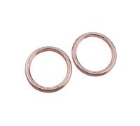 OLHJLMT Car Styling Interior Front Console AC Vent Outlet Turbo Stickers Compatible For Mercedes Benz C E GLC Class W205 X253 2015-2019(Rose Gold)