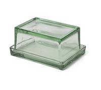 Oli butter dish in recycled glass Transparent one size