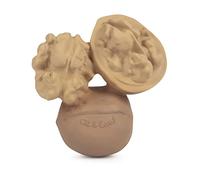 Oli & Carol - Natural Rubber Baby Teether, Nutty The Walnut, 9 cm