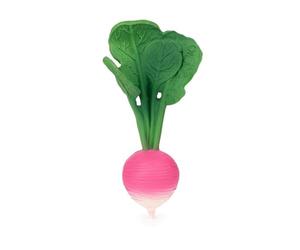 Oli & Carol - Natural Rubber Baby Teether, Ramona The Radish, 15 cm