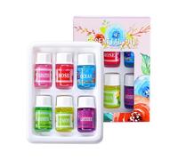 Oli da aromaterapia, olio di profumo 'umidificatore, 3.66 x 2.68 pollici Olio di diffusore portatile, formula solubile in acqua, 6 pezzi set, ideal by car, bagno, soggiorno, deodorante per aria