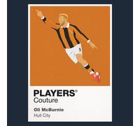 Oli McBurnie Hull City Icon Frame Men's Hoodie - Black / S