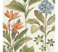 Oliana Floral Wallpaper Belgravia Green One Size