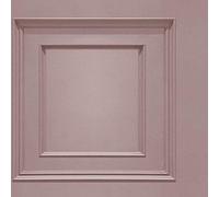 Oliana Wood Panel Effect Wallpaper Pink