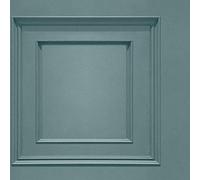 Oliana Wood Panel Effect Wallpaper Teal