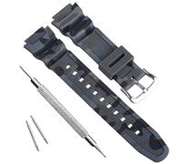 OliBoPo Waterproof Natural Resin Replacement Watch Band for Casio AQ- S800W SGW-300H MRW-200H AE-1200 W-800H W-735H (Camouflage Grey) LE