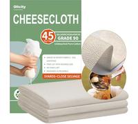 Olicity A02-K-Cheesecloth01 G911-1 Cheesecloth, Rough Cotton, White