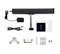 Olide Smart Black Color Window Opener Stroke Adjustable Opener Phone APP Control, Alexa,Google Assistant Compatible with One Wall Switch (Black, 500MM)