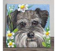 Olie Schnoodle Ceramic Picture Tile Artwork By Judith Yates Hanging Wall Art Home Décor