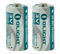 Olight 3V CR123A Li-Fe 1600 mAh Battery - 2 pcs.