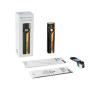 OLIGHT Arkfeld Pro 1300 LM Rechargeable EDC Flashlight with UV LED, Green Beam and White Light, Flat Construction with Two-Way Pocket Clip for Outdoor (Racing Strips)