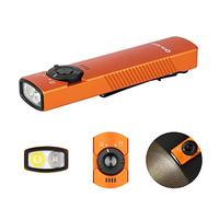 OLIGHT Arkfeld UV 1000 Lumens Rechargeable EDC Torch with UV LED and White Light,Anti-Slip Grip,Super-Thin Build Flat with Two-Way Pocket Clip for Outdoors, Emergency, Work (Orange,NW: 4000~5000K)