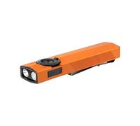OLIGHT ArkPro 1,500 Lumens Flat Torch with Pure Flood, Spotlight, UV and Green Light, Rechargeable with Dual Charging Options for Outdoors, Detection, Pointing (Orange, CW)