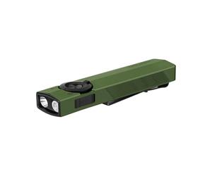 OLIGHT ArkPro 1,500 Lumens Flat Torch with Pure Flood, Spotlight, UV and Green Light, Rechargeable with Dual Charging Options for Outdoors, Detection, Pointing (OD Green, CW)