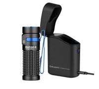 Olight Baton 4 Premium Edition Black Torch with wireless charging case - 1300 lumens