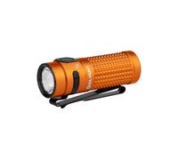 OLIGHT Baton4 EDC 1300 Lumens Rechargeable LED Small Torch, Pocket Flashlight with Micro-Perforated Indicator for Outdoors, Indoors and Emergency (Orange)
