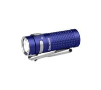 OLIGHT Baton4 EDC 1300 Lumens Rechargeable LED Small Torch, Pocket Flashlight with Micro-Perforated Indicator for Outdoors, Indoors and Emergency (Regal Blue)