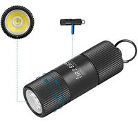 OLIGHT i1R 2 EOS Rechargeable Keychain Torch 150 Lumens LED Flashlights, Mini Pocket Keyring Light for Night Walking or Camping (Black)