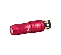OLIGHT IMINI 2 Keychain Light 50 Lumens EDC Rechargeable Mini Torch, Magnetic Base Lamp with Integrated USB Plug, High Performance Compact LED Flashlight for Daily Carry (Passionate Red)