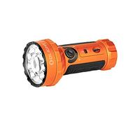 OLIGHT Marauder Mini LED Torch Super Bright 7000 Lumen 600 Metres Rechargeable with Spotlight and Floodlight, 3 Types of Coloured LEDs with Distance Sensor for Outdoor Use (Orange)