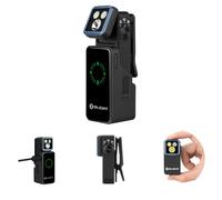 OLIGHT Oclip 2 Pro Premium Rechargeable 530 Lumens Clip-on Torch, Black | Charging Dock, 115-Degree Tilt, 360-Degree Clip, White LED, Red Light, USB-C, for Hiking, Emergency, Outdoor, Home