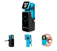 OLIGHT Oclip 2 Pro Premium Rechargeable 530 Lumens Clip-on Torch,Tidal Blue | Charging Dock, 115-Degree Tilt, 360-Degree Clip, White LED, Red Light, USB-C, for Hiking, Emergency, Outdoor, Home