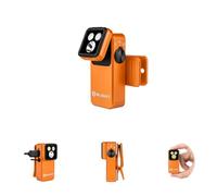 OLIGHT Oclip 2 Pro Rechargeable 530 Lumens EDC Clip on Torch, Orange | 115-Degree Tilt, 360-Degree Clip, 3 Light Sources, White LED, Red Light, USB-C Magnetic for Repair, Camping, Emergency