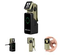 OLIGHT Oclip 2 Ultra Premium Rechargeable Clip on Torch, Olive Green | Charging Dock, 115-Degree Tilt, 360-Degree Clip, Four Modes, Flood, Spot, UV, Red Light, OAL for Outdoor, Emergency, Home
